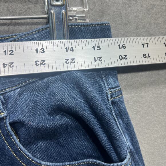 Halara Flex High Waisted Pockets Rolled Hem Wide Leg Boho Blue Spruce Size L - Picture 12 of 13